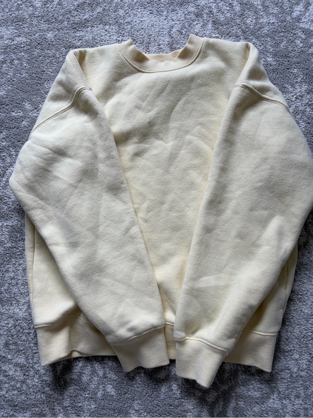 PacSun Women's Cream Crewneck Sweatshirt